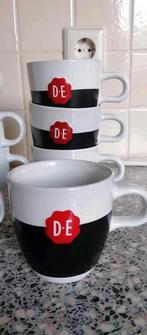 D. E. Douwe Egberts Kop Mok Mokken Beker Wit  Krijt, Ophalen of Verzenden, Zo goed als nieuw