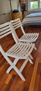 Vintage Lerolin kunststof klapstoelen., Huis en Inrichting, Stoelen, Ophalen of Verzenden, Zo goed als nieuw, Twee