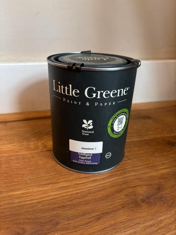 Lak verf: Little Greene Intelligent Eggshell Adventurer, Doe-het-zelf en Verbouw, Verf, Beits en Lak, Nieuw, Lak, Minder dan 5 liter