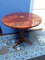 Mahonie tilt top tafeltje met inlegwerk 19e eeuw., Antiek en Kunst, Antiek | Meubels | Tafels, Ophalen