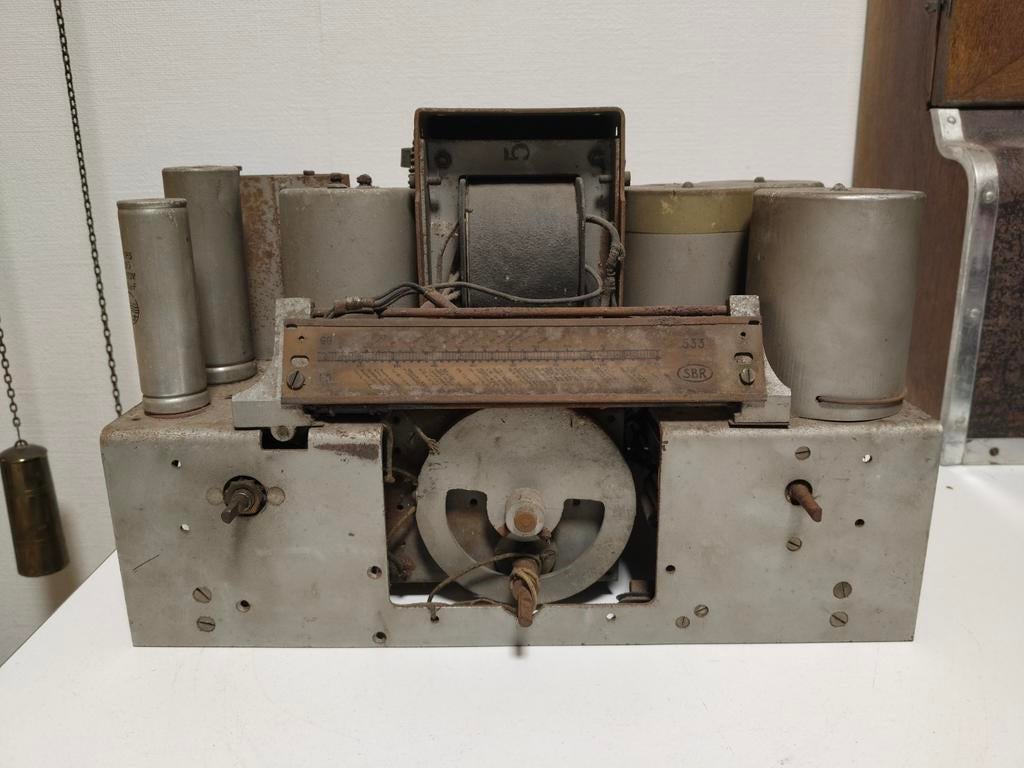 SBR 533 Buisradio Chassis, Onderdelen of Restauratie, Antiek en Kunst, Antiek | Tv's en Audio, Ophalen