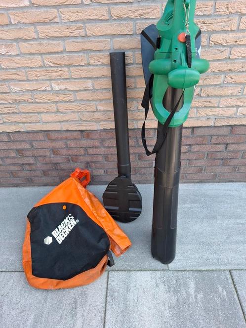 BLAD BLAZER EN ZUIGER MET OPVANGZAK, Tuin en Terras, Bladblazers, Zo goed als nieuw, Elektrisch, Ophalen