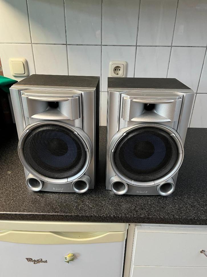 Setje eenvoudige goedkope Sony SS-EC55S luidsprekers boxen, Audio, Tv en Foto, Luidsprekers, Front, Rear of Stereo speakers, Sony