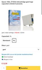 16XL (T1634) Geel - Huismerk, Ophalen of Verzenden, Nieuw, Cartridge