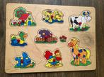 Houtenpuzzel gratis, Ophalen, Minder dan 10 stukjes, Gebruikt, 6 maanden tot 2 jaar