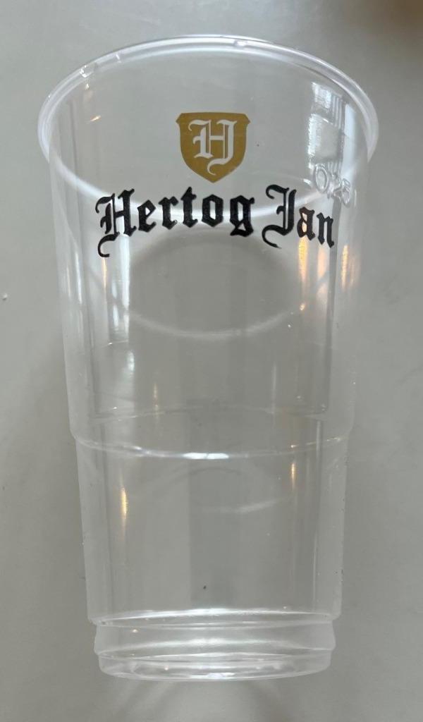 Hertog Jan bierglas plastic bekers 25 cl per rol 50 stuks, Verzamelen, Glas en Borrelglaasjes, Nieuw, Bierglas, Verzenden