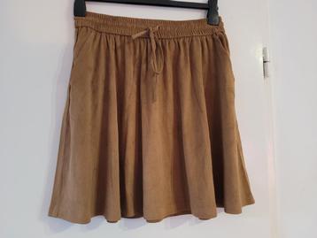 Nieuwe suède rok vero moda bruin maat m