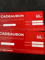 2 cadeaubonnen voor de Ruytermeubel Cruquius ️, Twee personen, Cadeaubon
