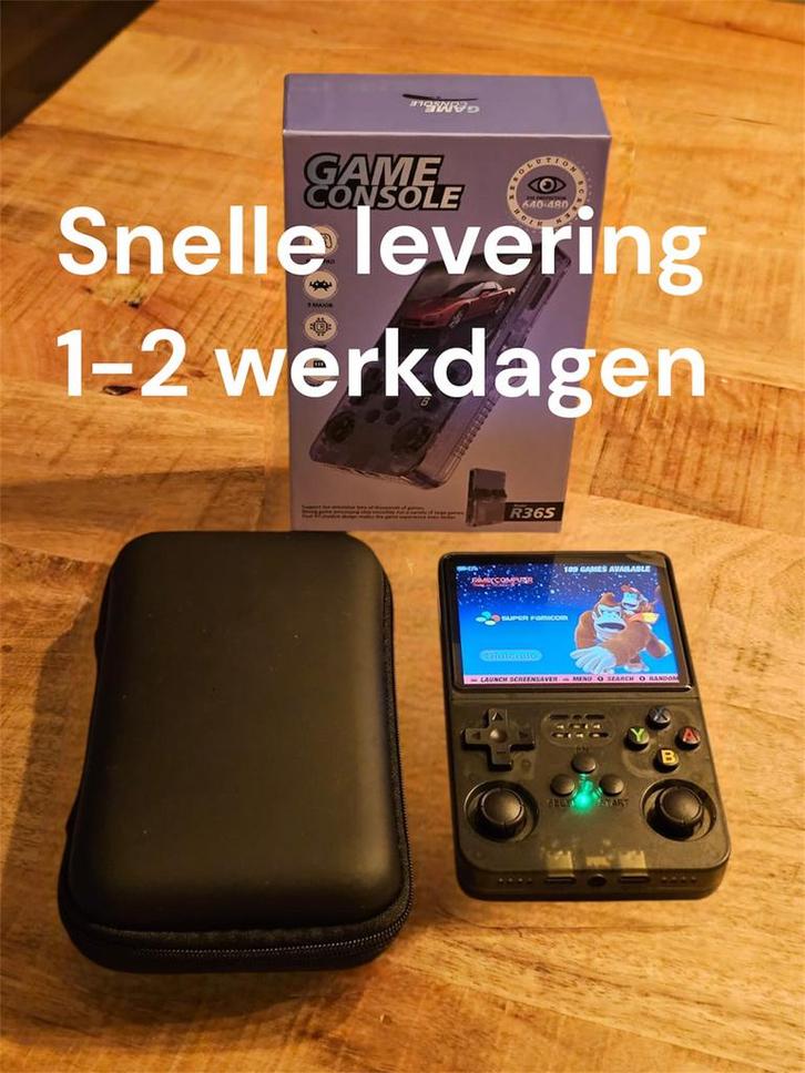 R36S - Dual Ram - Retro Game Console - 21.000 Games, Spelcomputers en Games, Spelcomputers | Overige, Nieuw, Ophalen of Verzenden