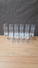Vintage Kristallen champagne en wijnglazen, Ophalen of Verzenden, Zo goed als nieuw, Overige typen
