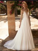 Nieuwe trouwjurk Elsa flowy rok spaghettibandjes lage rug, Kleding | Dames, Trouwkleding en Trouwaccessoires, Ophalen of Verzenden