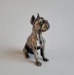 Vintage tinnen hondenbeeldje Peltro Italië, Antiek en Kunst, Ophalen of Verzenden