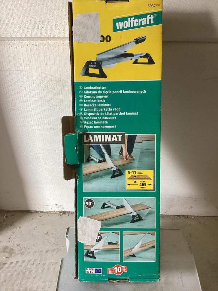Wolfcraft Laminaatsnijder - Zo goed als nieuw!, Huis en Inrichting, Stoffering | Vloerbedekking, Zo goed als nieuw, Ophalen of Verzenden
