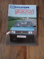 Hyundai Pony 5 deurs Sedan  16 pag., Verzenden, Zo goed als nieuw, Overige merken