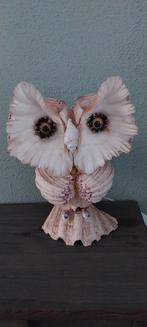 Vintage Doopvont ? Schelpenlamp uil schelpen lamp, Ophalen, Gebruikt, Overige soorten, Beeldje of Figuurtje