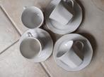 4 Kop en schotel, Huis en Inrichting, Keuken | Servies, Ophalen, Zo goed als nieuw, Overige stijlen, Kop(pen) en/of Schotel(s)