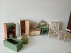 Antieke poppenhuis meubels, Verzamelen, Poppenhuizen en Toebehoren, Poppenhuis, Gebruikt, Verzenden
