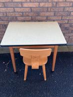 Kinder schoolbureautje met Schilte houten stoeltje, Ophalen, Gebruikt, Tafel(s) en Stoel(en)