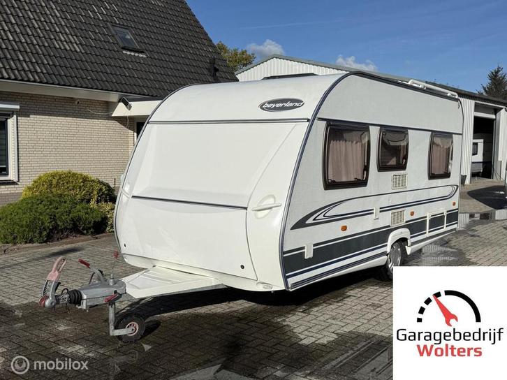 Beyerland 450 tf voortent super nette caravan, Caravans en Kamperen, Caravans, Bedrijf, tot en met 4, 1000 - 1250 kg, Rondzit