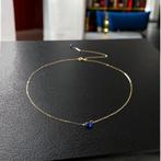 Ketting saffier goud 18K, Sieraden, Tassen en Uiterlijk, Kettingen, Blauw, Nieuw, Ophalen of Verzenden, Met edelsteen