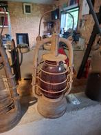 stormlamp met rood glas, Antiek en Kunst, Ophalen