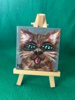 Grappige kat schilderijtje, Ophalen