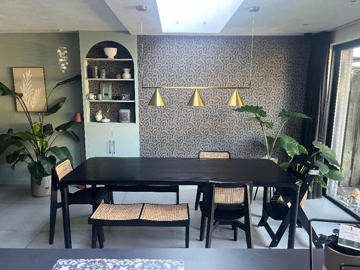 Eettafel Storm - Zuiver incl. stoelen/zitset Troubadour, Huis en Inrichting, Tafels | Eettafels, Zo goed als nieuw, 50 tot 100 cm