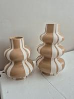 Set van 2 nieuwe vazen - Alleen ophalen, Ophalen, Wit, Aardewerk of Porselein, Nieuw