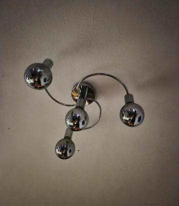 Art deco plafondlamp chroom 4-lichts incl smart led lamp beschikbaar voor biedingen