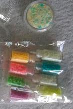 Glow in the dark glitter nagels knutselen incl verzend, Overige kleuren, Nieuw, Ophalen of Verzenden, Handen en Nagels