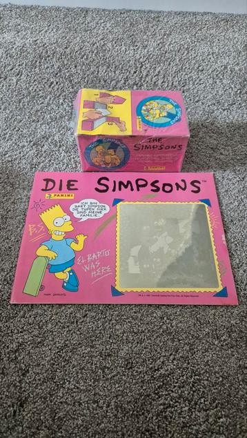 Panini Simpsons Leeg Album + Box 100 Zakjes (1991) beschikbaar voor biedingen