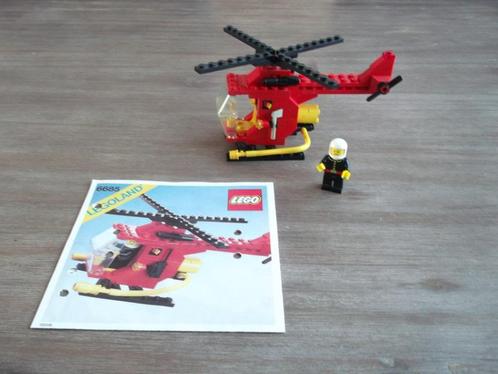 lego brandweer 6685 fire copter 1 (1982), Kinderen en Baby's, Speelgoed | Duplo en Lego, Gebruikt, Lego, Complete set, Ophalen of Verzenden