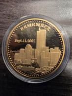 9/11 Herdenkingsmunt - Remember Freedom, Ophalen of Verzenden, Overige landen, Losse munt, Goud