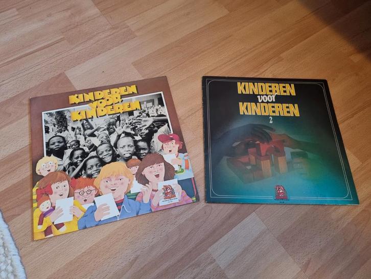 Vintage Kinderen voor Kinderen LP's 1 en 2 onbewoond eiland, Cd's en Dvd's, Cd's | Kinderen en Jeugd, Gebruikt, Muziek, 3 tot 5 jaar