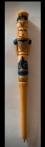 Houten Pen met Decoratief Figuur, Antiek en Kunst, Ophalen of Verzenden