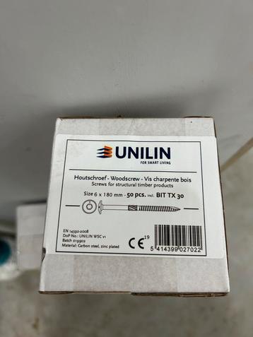 Unilin 6 x 180 mm schroeven 300 stuks nieuw