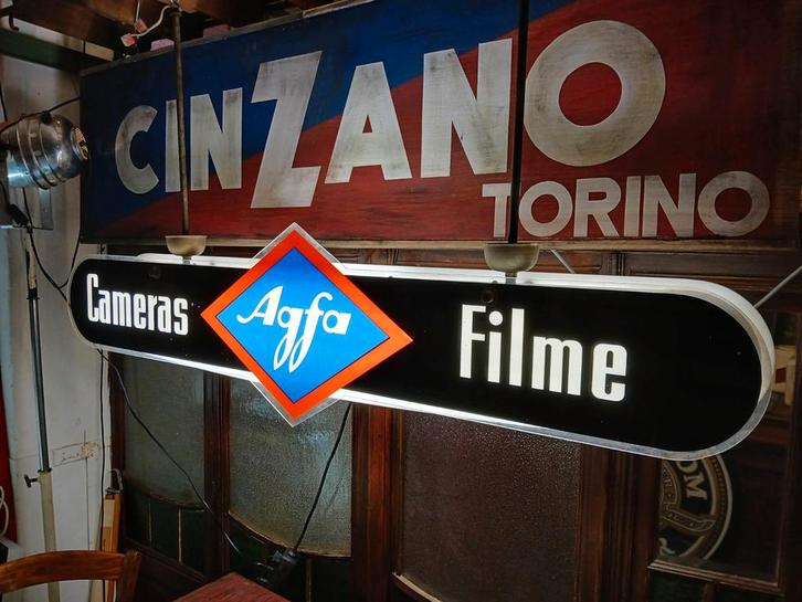 AGFA lichtreclame  lichtbak uit fotozaak, Verzamelen, Merken en Reclamevoorwerpen, Gebruikt, Reclamebord, Ophalen