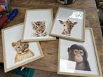 4 dierenlijsten kinder kamer, Huis en Inrichting, Woonaccessoires | Lijsten, Ophalen, Zo goed als nieuw, Minder dan 50 cm