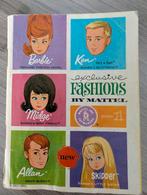 Barbie Booklet Mattel 1963 - Exclusieve Fashions!, Ophalen of Verzenden