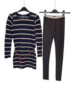Mooie donkerblauwe SCOTCH R'BELLE glitter legging mt 12/152., Kinderen en Baby's, Kinderkleding | Maat 152, Broek, Zo goed als nieuw