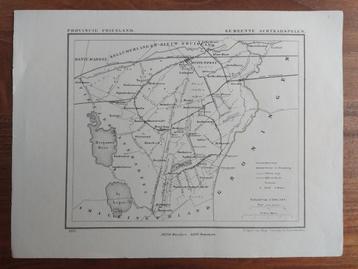 1 / Achtkarspelen Buitenpost Litho uit 1865 van J. Kuyper beschikbaar voor biedingen