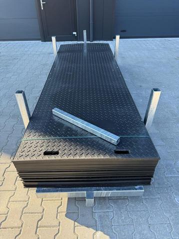 20x Kunststof rijplaten incl stapelbok! HD-Kwaliteit beschikbaar voor biedingen
