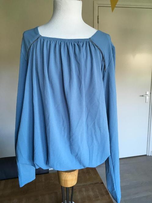 VILA JOY top / blouse blauw NIEUW maat L WR, Kleding | Dames, Blouses en Tunieken, Nieuw, Maat 42/44 (L), Blauw, Ophalen of Verzenden