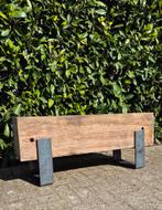 Hardhouten Azobe meerpaal tuinbank diverse lengtes, Ophalen, Zo goed als nieuw, Hout