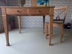 Teak Bureau met 5 Stoelen - ArtimexUnique, Ophalen of Verzenden