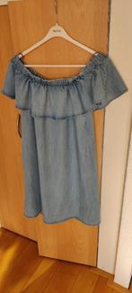 Dames jurk met boothals/Zachte Jeans stof/Merk: Anti Blue/36, Anti Blue, Blauw, Ophalen of Verzenden, Zo goed als nieuw