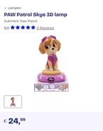 Paw patrol skye roze 3D nachtlampje, Ophalen of Verzenden, Zo goed als nieuw, Lamp