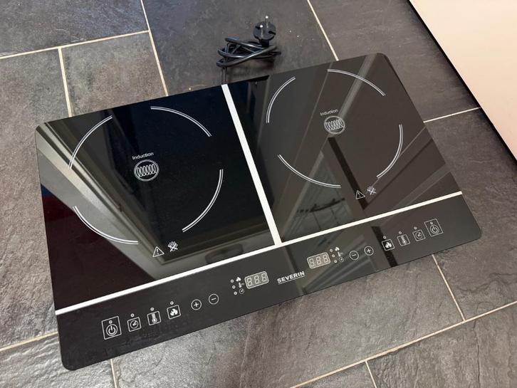 Severin DK 1031 Dubbele inductie kookplaat, Witgoed en Apparatuur, Kookplaten, Zo goed als nieuw, Vrijstaand, Inductie, 3 kookzones of minder
