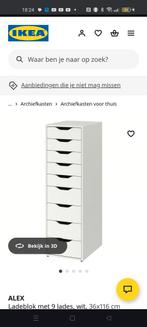 Ladeblok IKEA wit, Huis en Inrichting, Ophalen, Minder dan 50 cm, Zo goed als nieuw, 3 of 4 laden