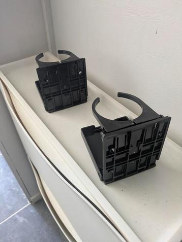 Bekerhouders - Zwart Kunststof - Set van 2 beschikbaar voor biedingen